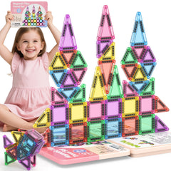42PCS Candy Colors Magnetic Tiles Set S1105 image 5
