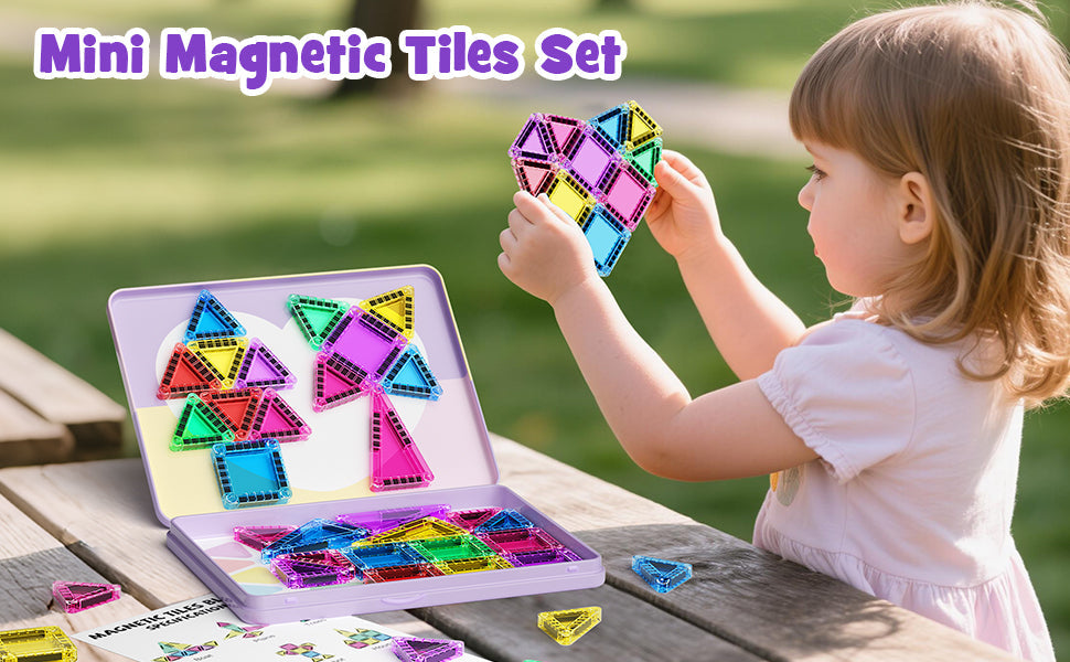 42PCS Candy Colors Magnetic Tiles Set S1106 image 1