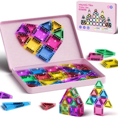 42PCS Glitter Candy Colors Magnetic Tiles Set S1109 image 3