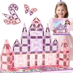 42PCS Large + Small Princess Theme Magnetic Tiles Set S1133 image 2
