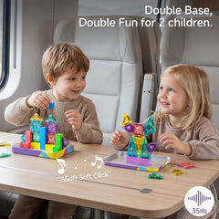 S1136 3-in-1 Magnetic Tiles & Magnetic Blocks Set S1136 image 1